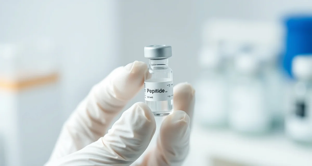 PT-141 peptide molecule structure and mechanism illustration showing benefits for sexual desire and arousal enhancement