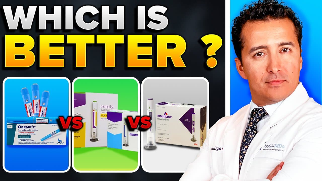 Ozempic vs Mounjaro Vs Trulicity. Which One is BETTER For A Diabetic?