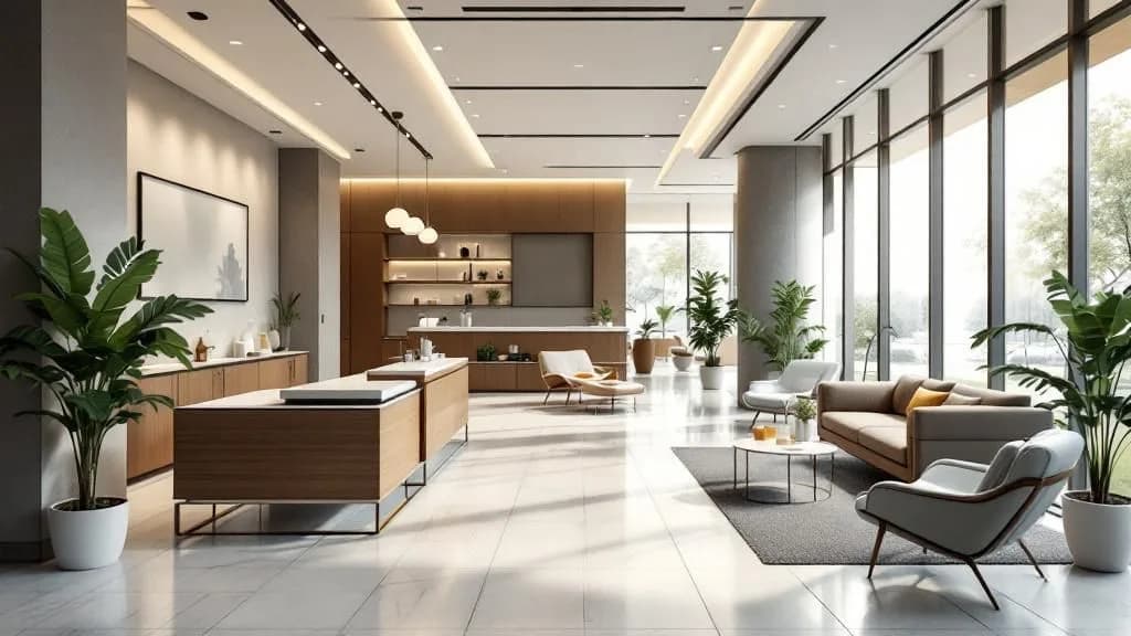 Interior of Enlighten Red Light Therapy Center