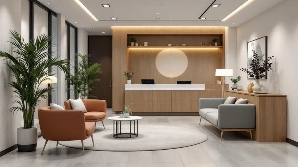 Interior of Skin + Ivy Wellness Spa