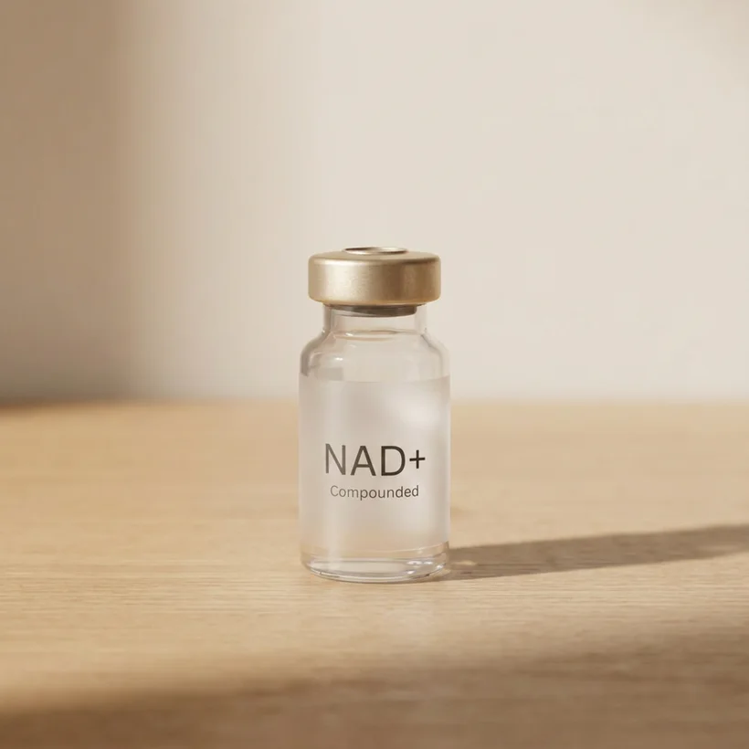 NAD+ Peptide Complex Anti-Aging & Longevity research profile visual summary