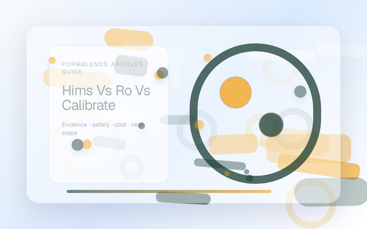 Hims vs Ro vs Calibrate for GLP-1 Weight Loss: 3-Way Price, Medication & Support Comparison (2025)