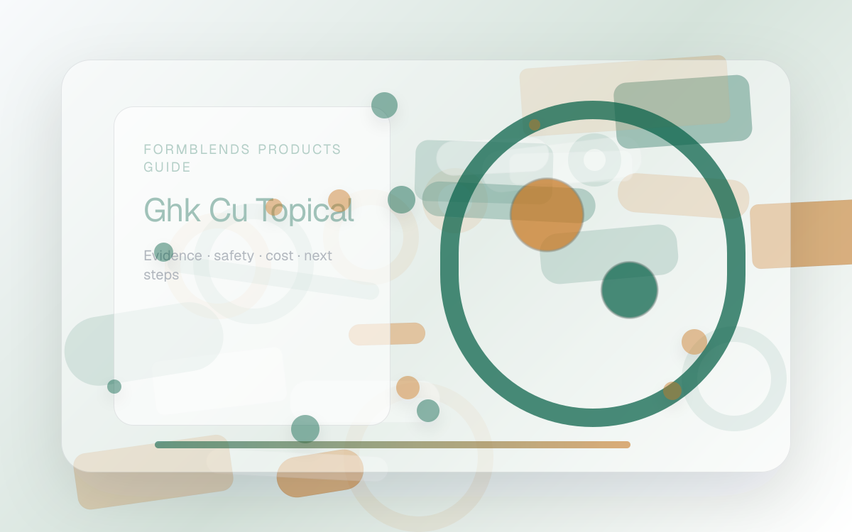 GHK-Cu Topical: Evidence, Safety & Options