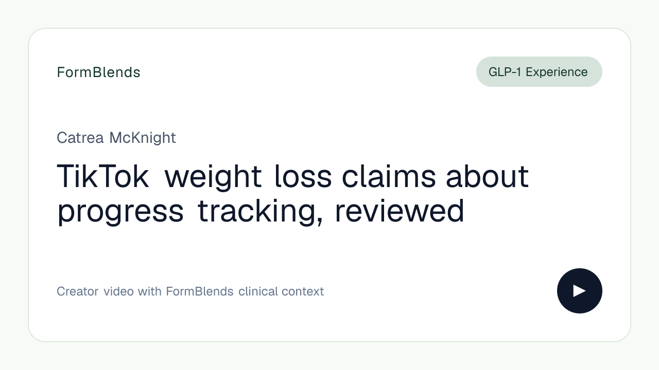 TikTok weight loss claims about progress tracking, reviewed