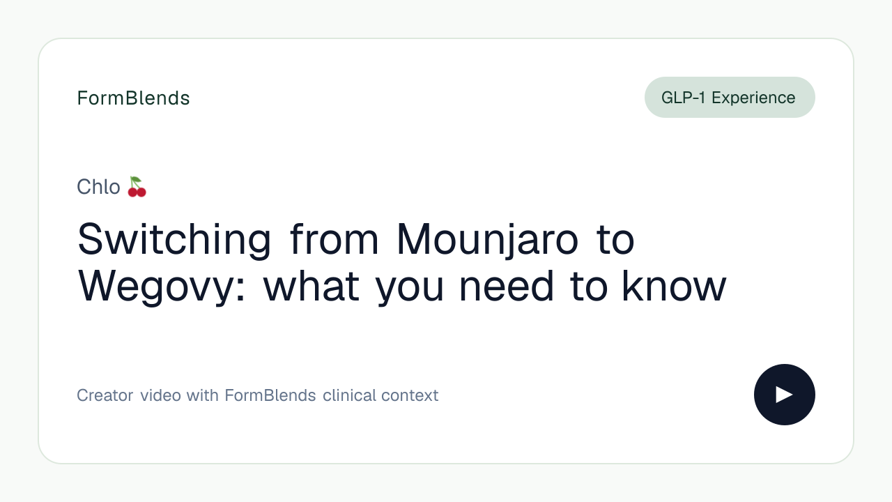 Switching from Mounjaro to Wegovy: what you need to know