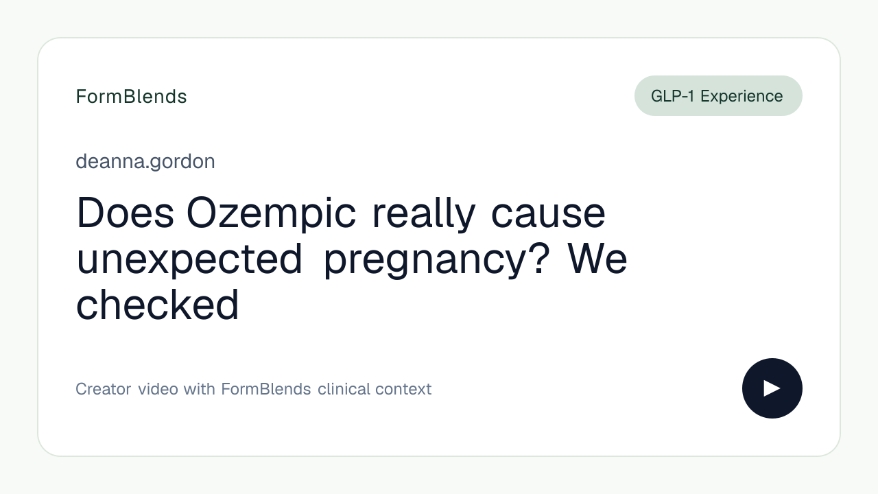 Does Ozempic really cause unexpected pregnancy? We checked