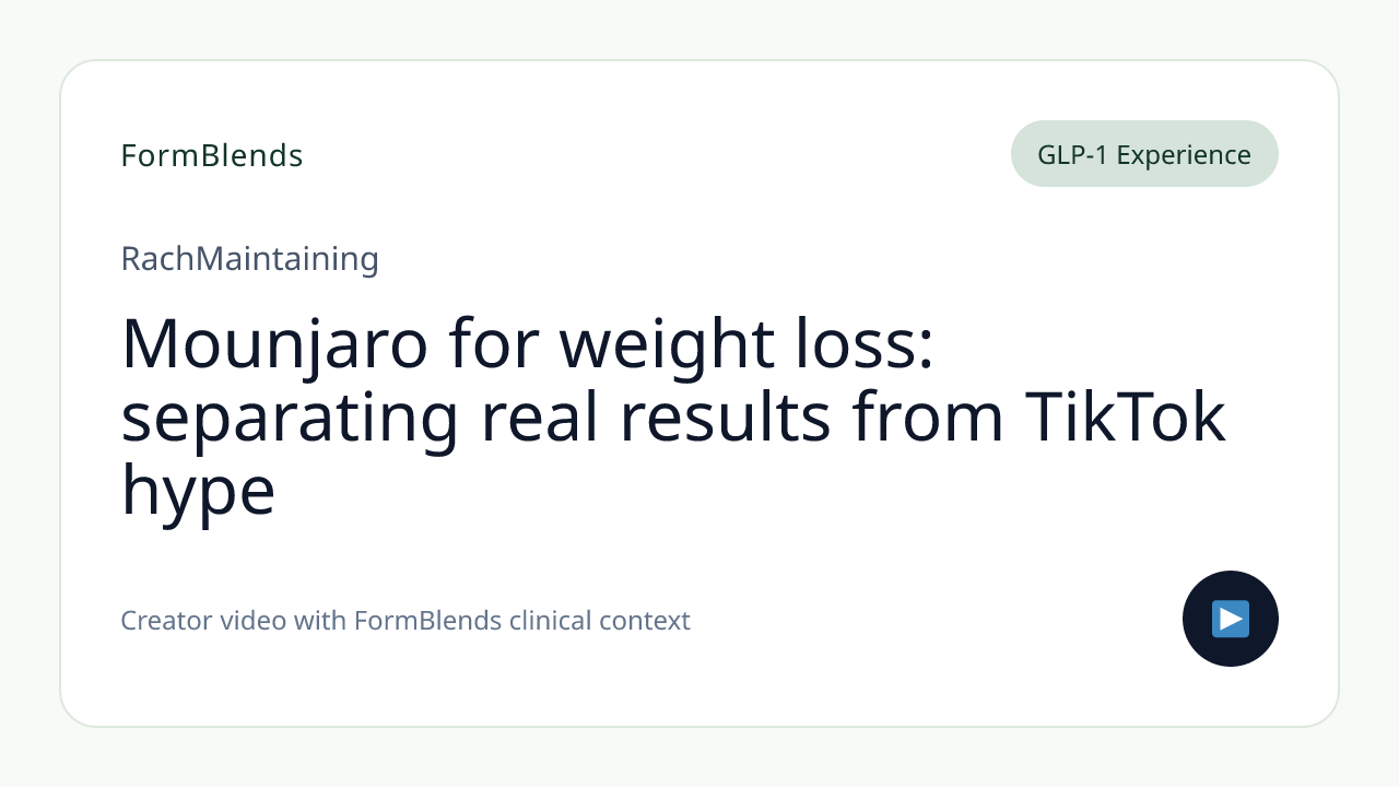 Mounjaro for weight loss: separating real results from TikTok hype