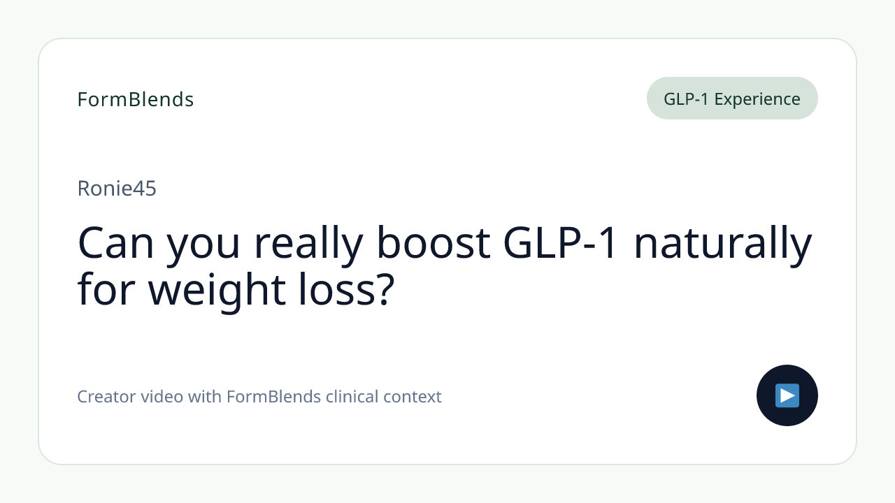 Can you really boost GLP-1 naturally for weight loss?