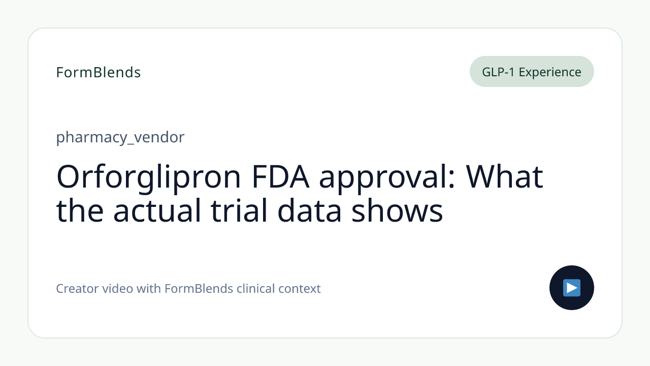 Orforglipron FDA approval: What the actual trial data shows