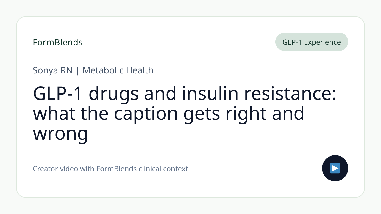 GLP-1 drugs and insulin resistance: what the caption gets right and wrong