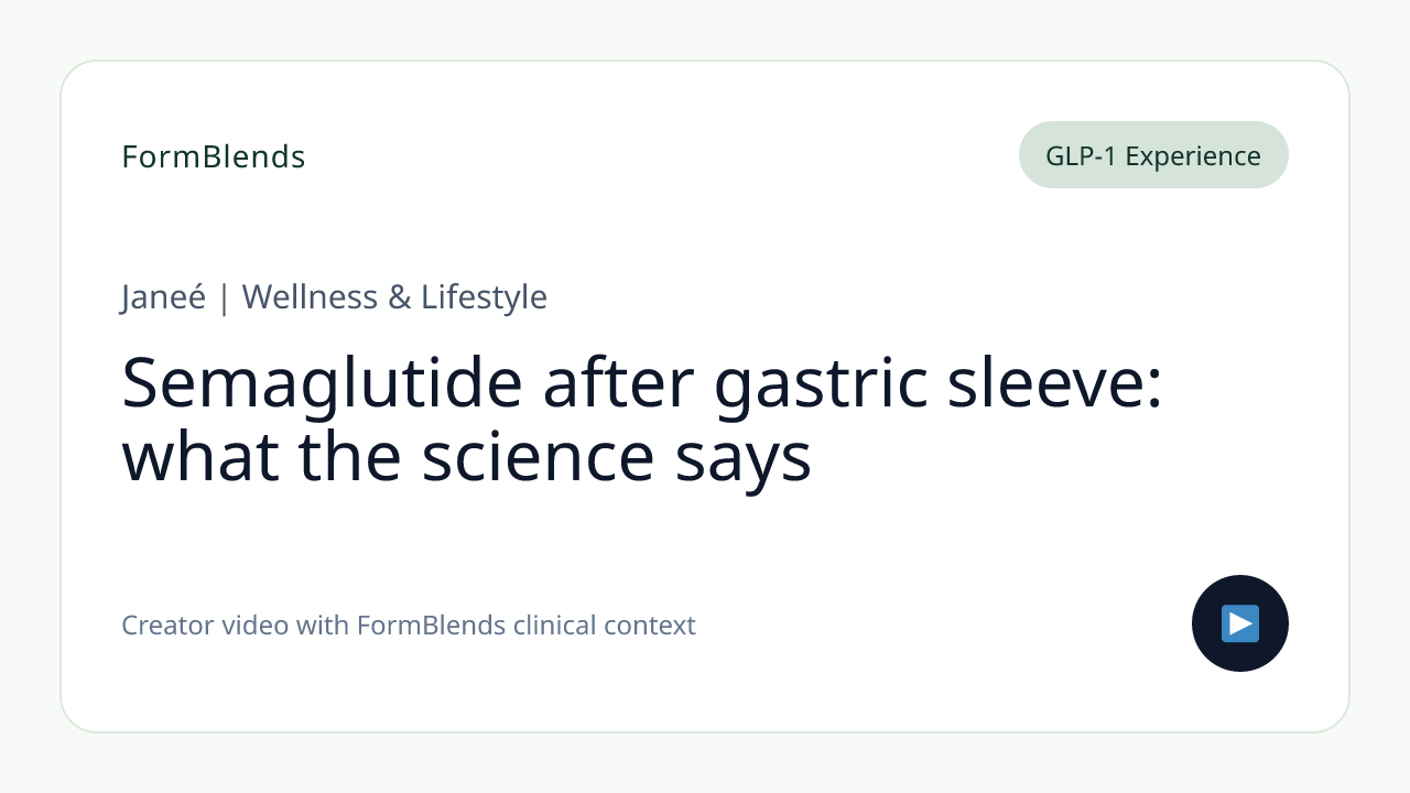 Semaglutide after gastric sleeve: what the science says