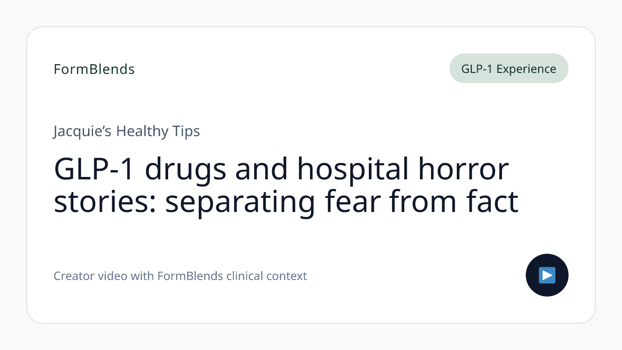 GLP-1 drugs and hospital horror stories: separating fear from fact