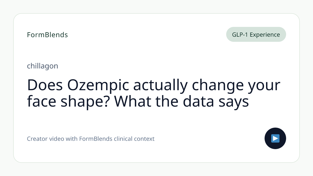 Does Ozempic actually change your face shape? What the data says