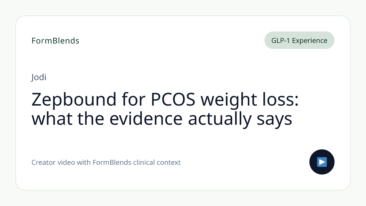 Zepbound for PCOS weight loss: what the evidence actually says