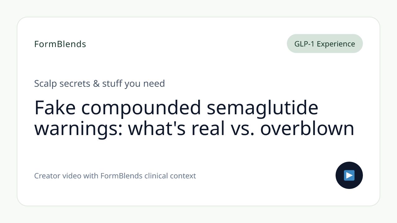 Fake compounded semaglutide warnings: what's real vs. overblown