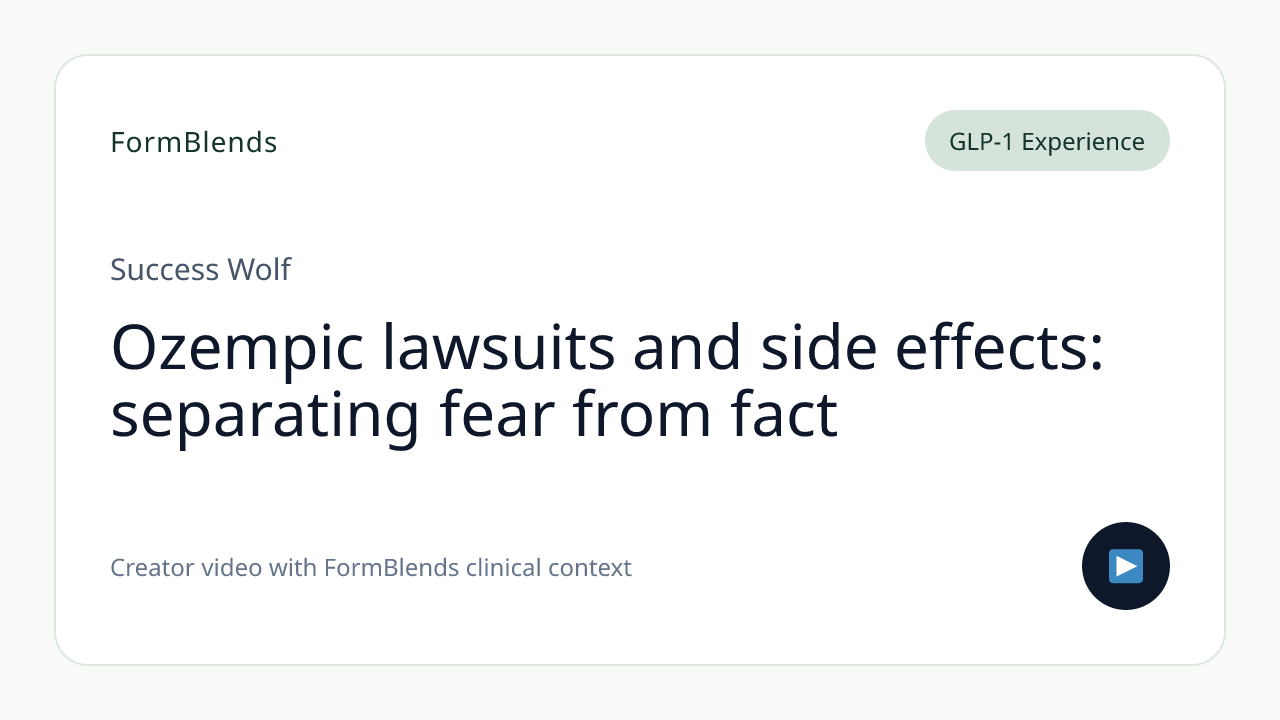 Ozempic lawsuits and side effects: separating fear from fact