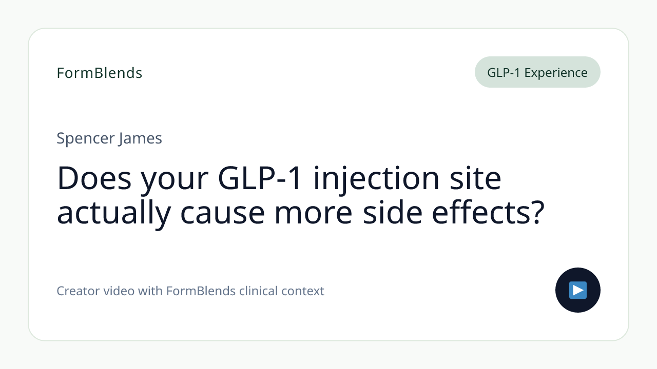 Does your GLP-1 injection site actually cause more side effects?