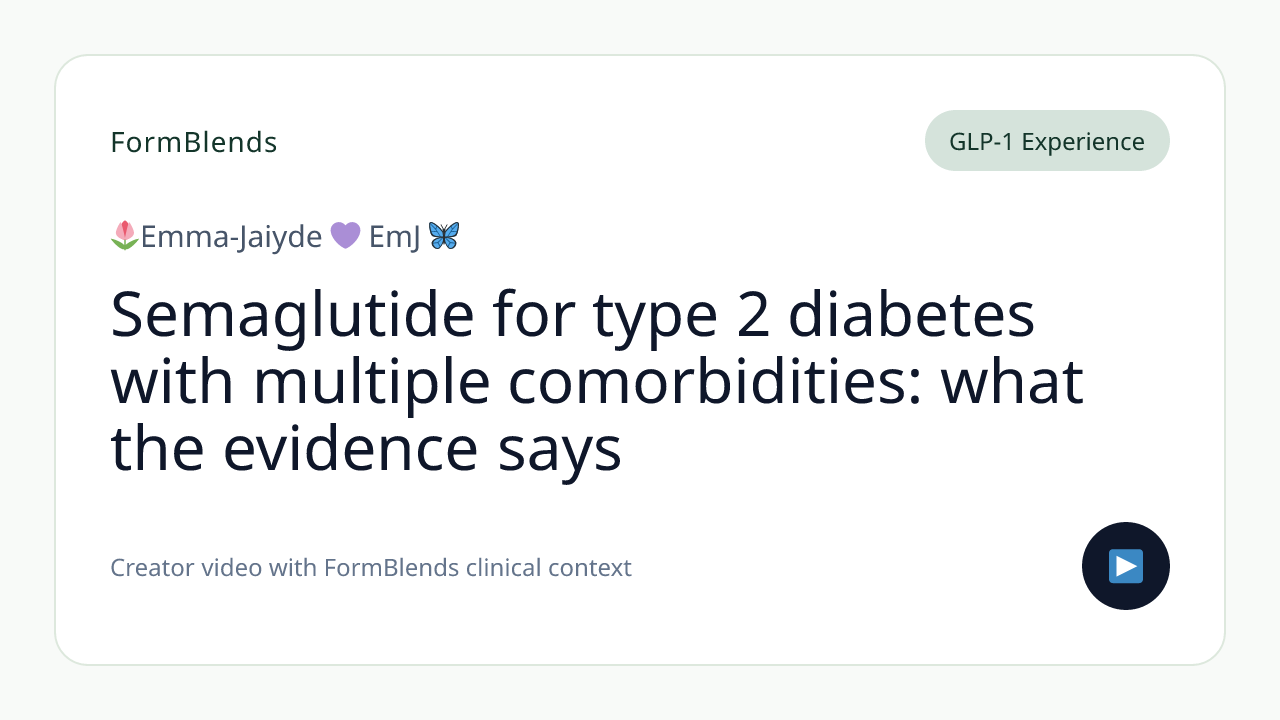 Semaglutide for type 2 diabetes with multiple comorbidities: what the evidence says