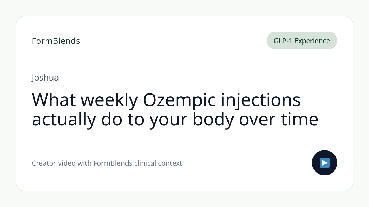 What weekly Ozempic injections actually do to your body over time