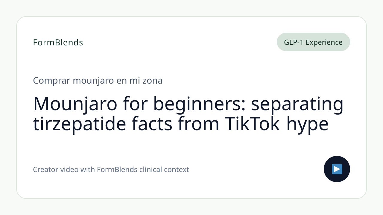 Mounjaro for beginners: separating tirzepatide facts from TikTok hype