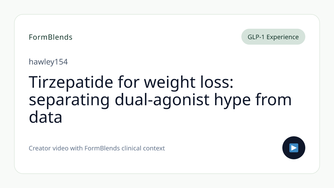 Tirzepatide for weight loss: separating dual-agonist hype from data