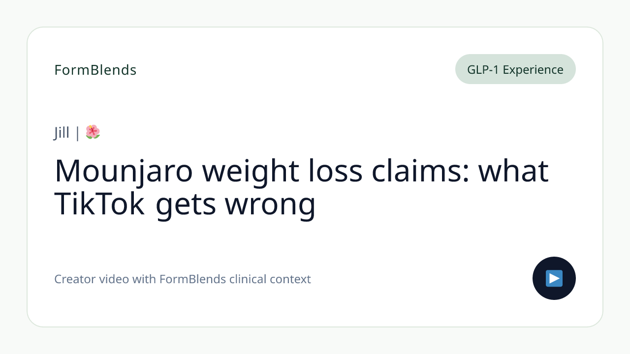 Mounjaro weight loss claims: what TikTok gets wrong