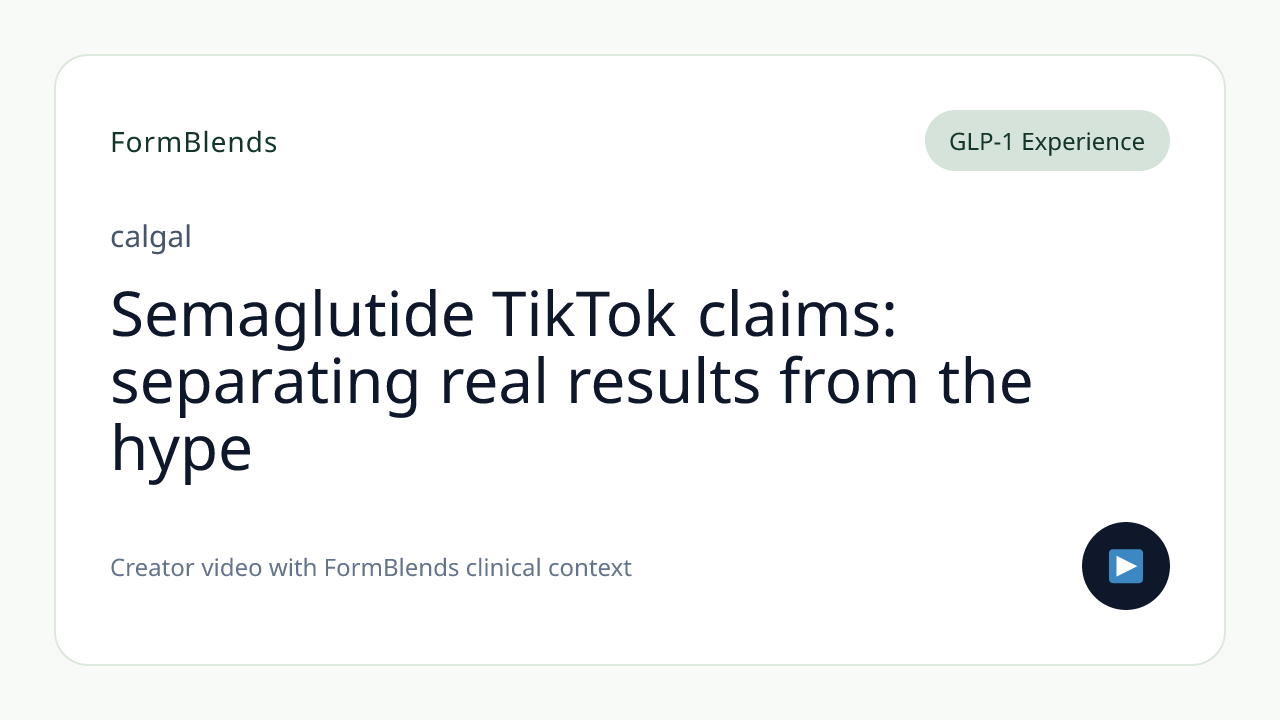 Semaglutide TikTok claims: separating real results from the hype