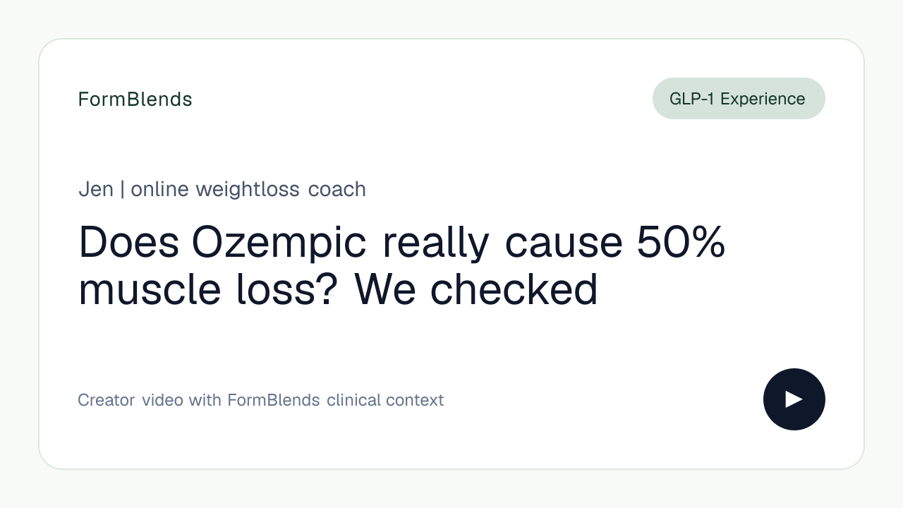 Does Ozempic really cause 50% muscle loss? We checked