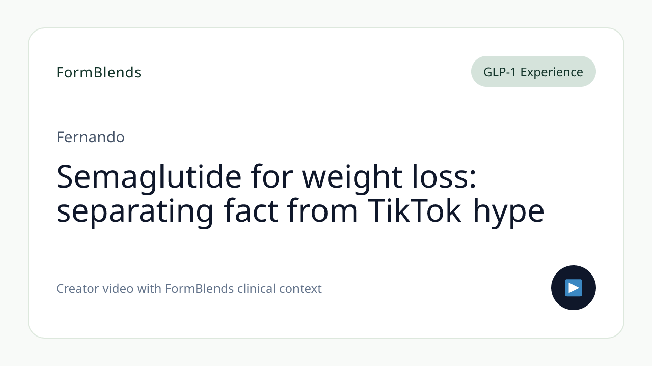 Semaglutide for weight loss: separating fact from TikTok hype