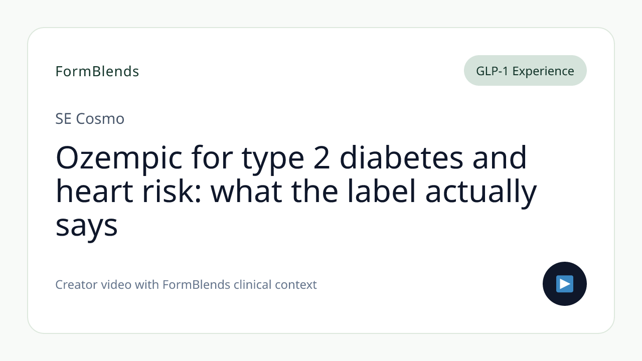 Ozempic for type 2 diabetes and heart risk: what the label actually says