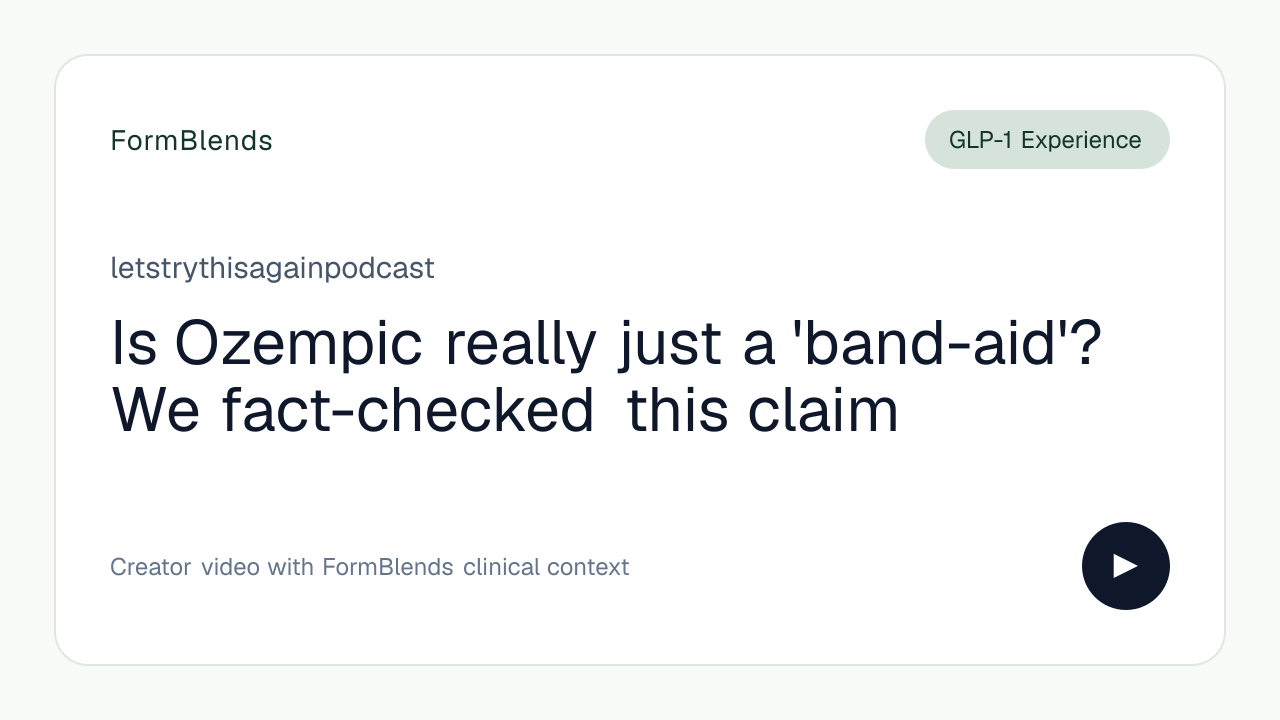 Is Ozempic really just a 'band-aid'? We fact-checked this claim