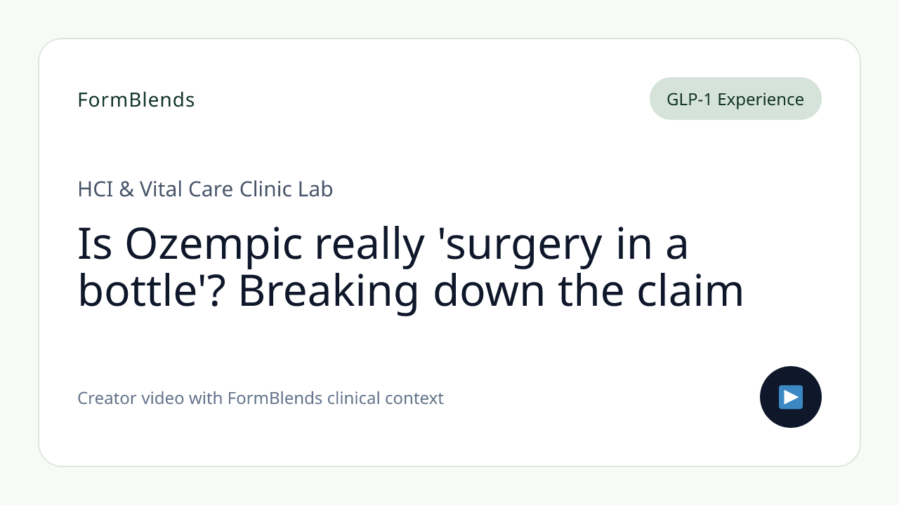 Is Ozempic really 'surgery in a bottle'? Breaking down the claim