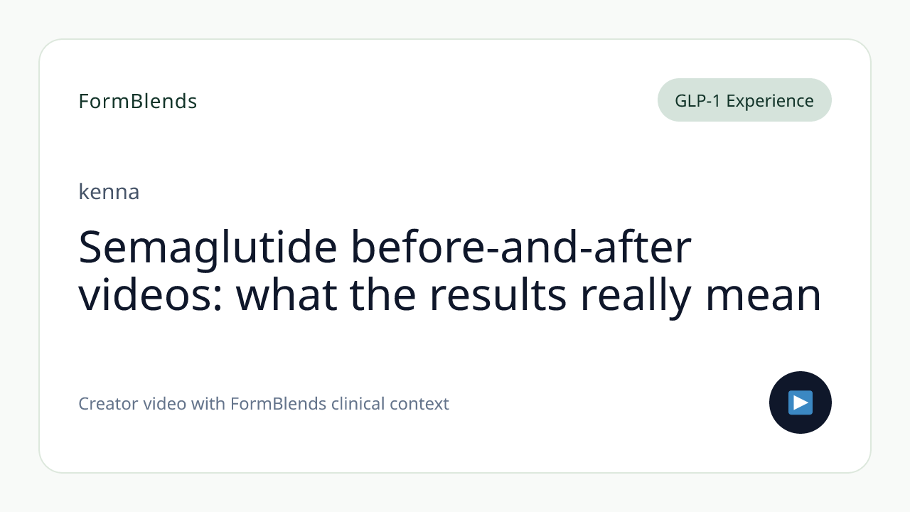 Semaglutide before-and-after videos: what the results really mean