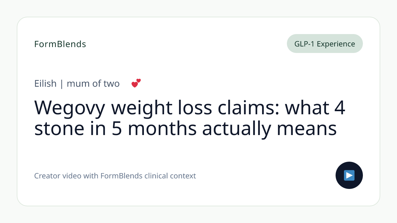 Wegovy weight loss claims: what 4 stone in 5 months actually means