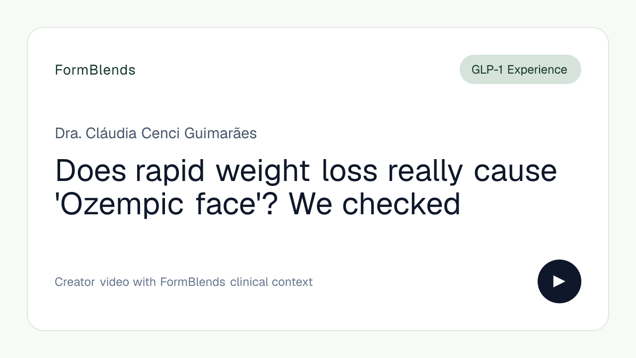 Does rapid weight loss really cause 'Ozempic face'? We checked