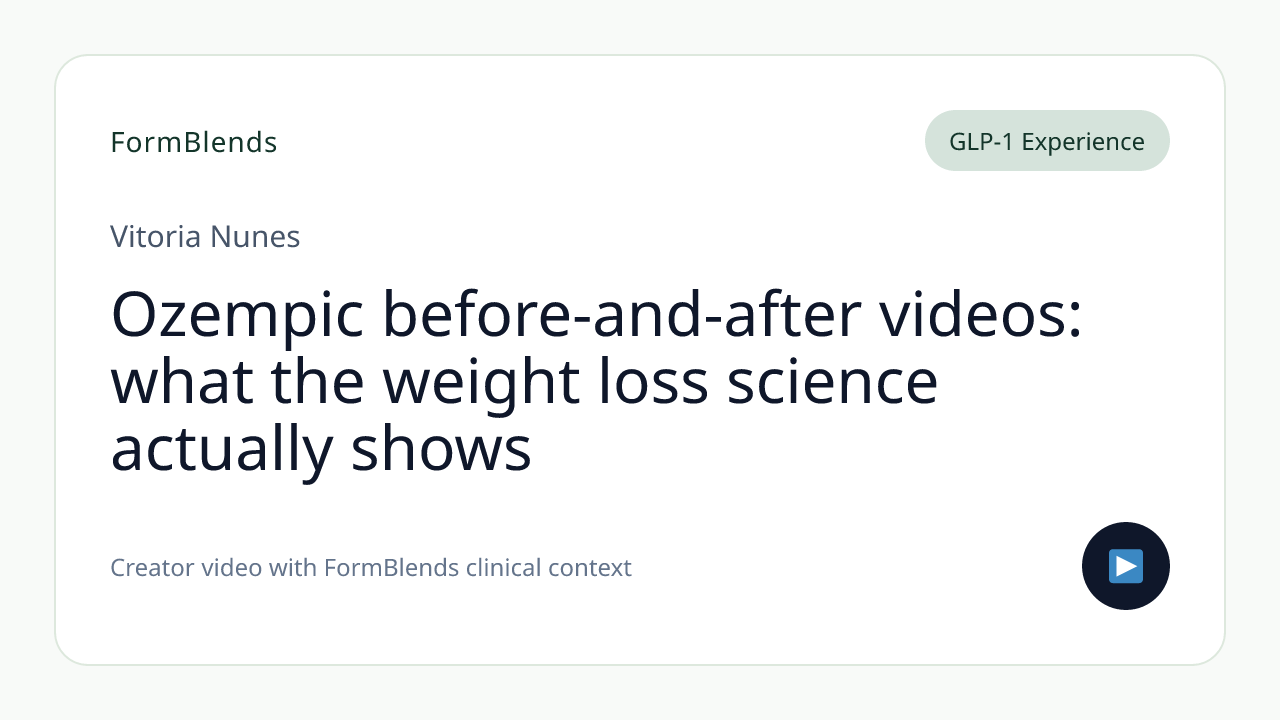 Ozempic before-and-after videos: what the weight loss science actually shows