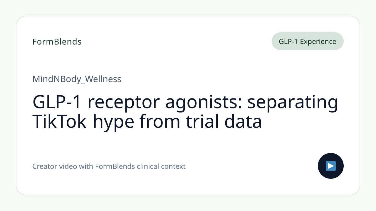 GLP-1 receptor agonists: separating TikTok hype from trial data