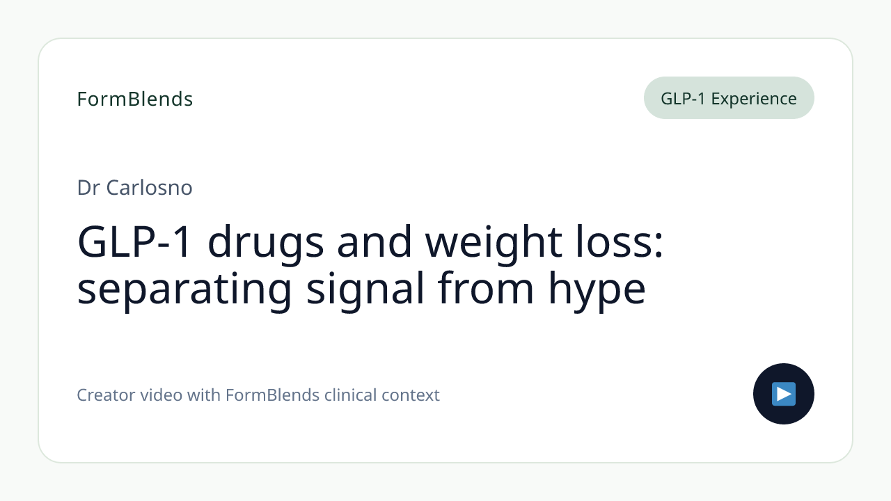 GLP-1 drugs and weight loss: separating signal from hype