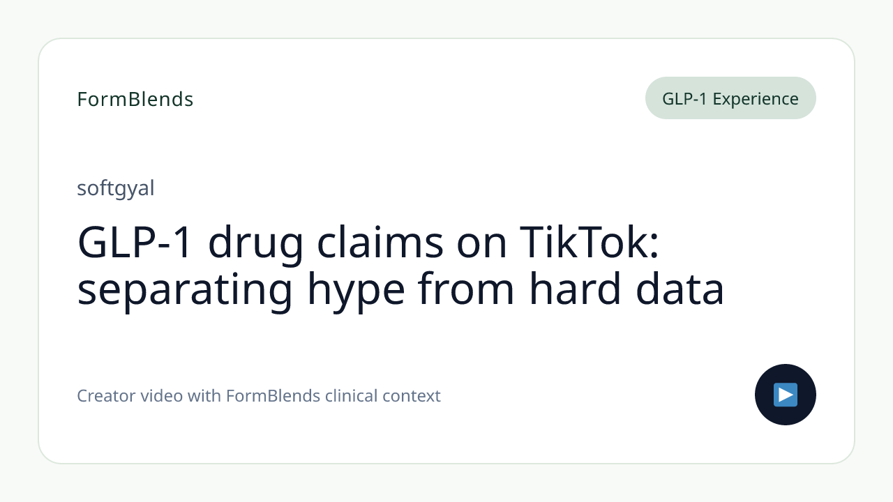 GLP-1 drug claims on TikTok: separating hype from hard data