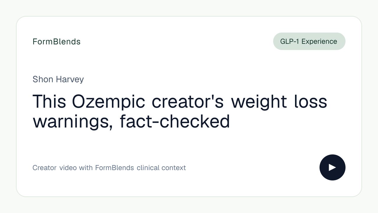 This Ozempic creator's weight loss warnings, fact-checked