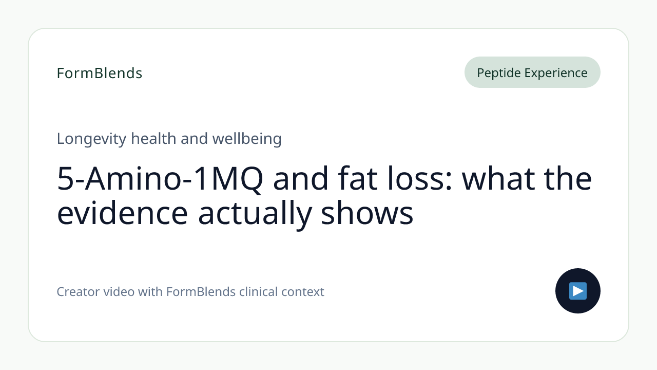 5-Amino-1MQ and fat loss: what the evidence actually shows