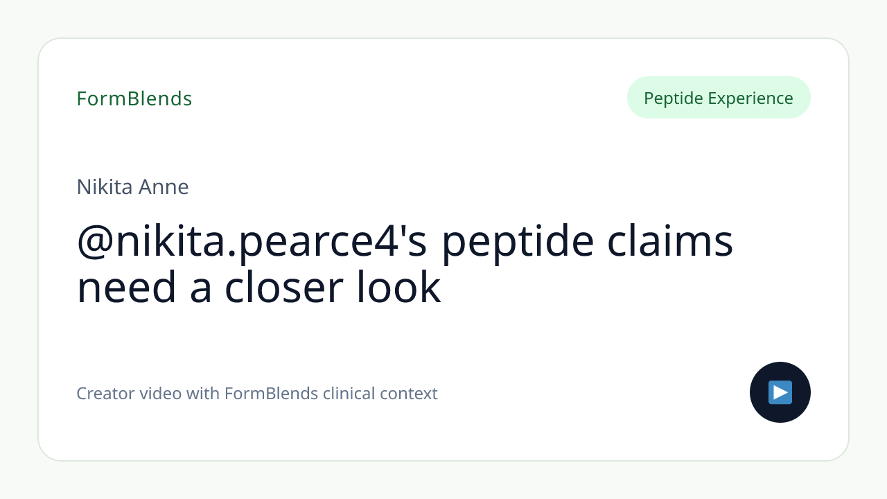 @nikita.pearce4's peptide claims need a closer look