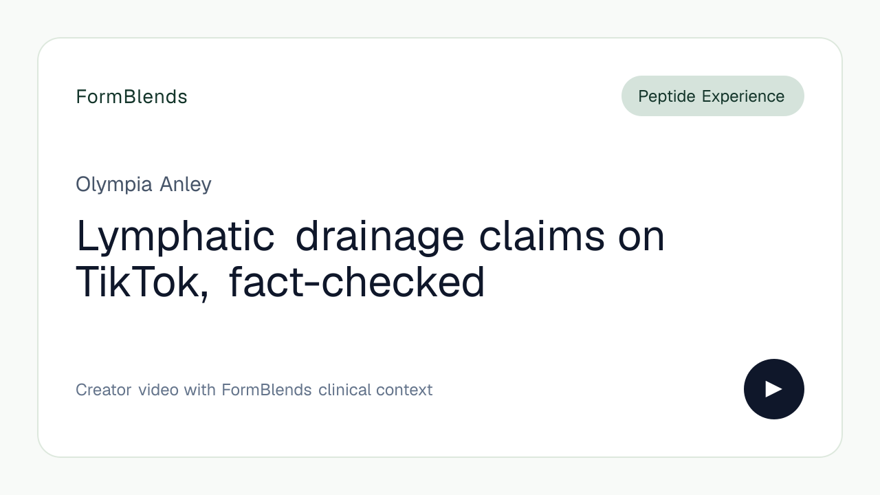 Lymphatic drainage claims on TikTok, fact-checked