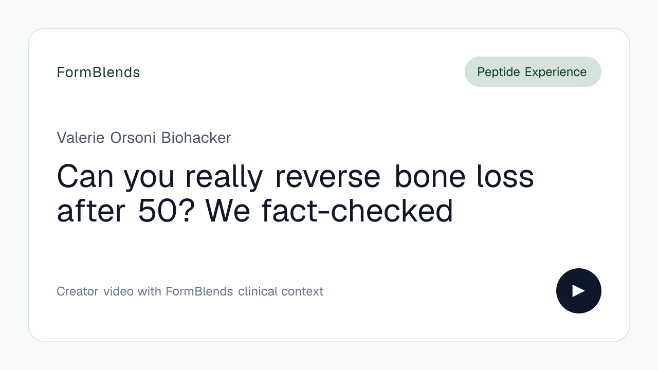 Can you really reverse bone loss after 50? We fact-checked