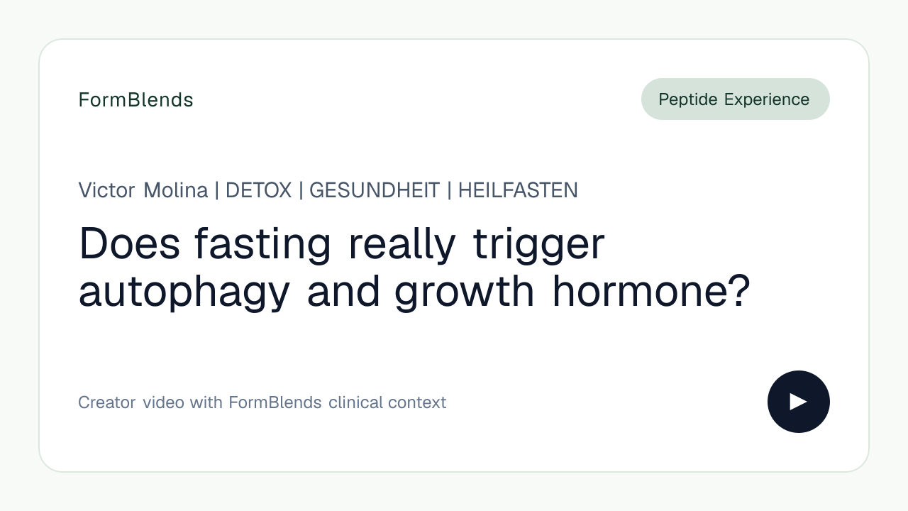 Does fasting really trigger autophagy and growth hormone?