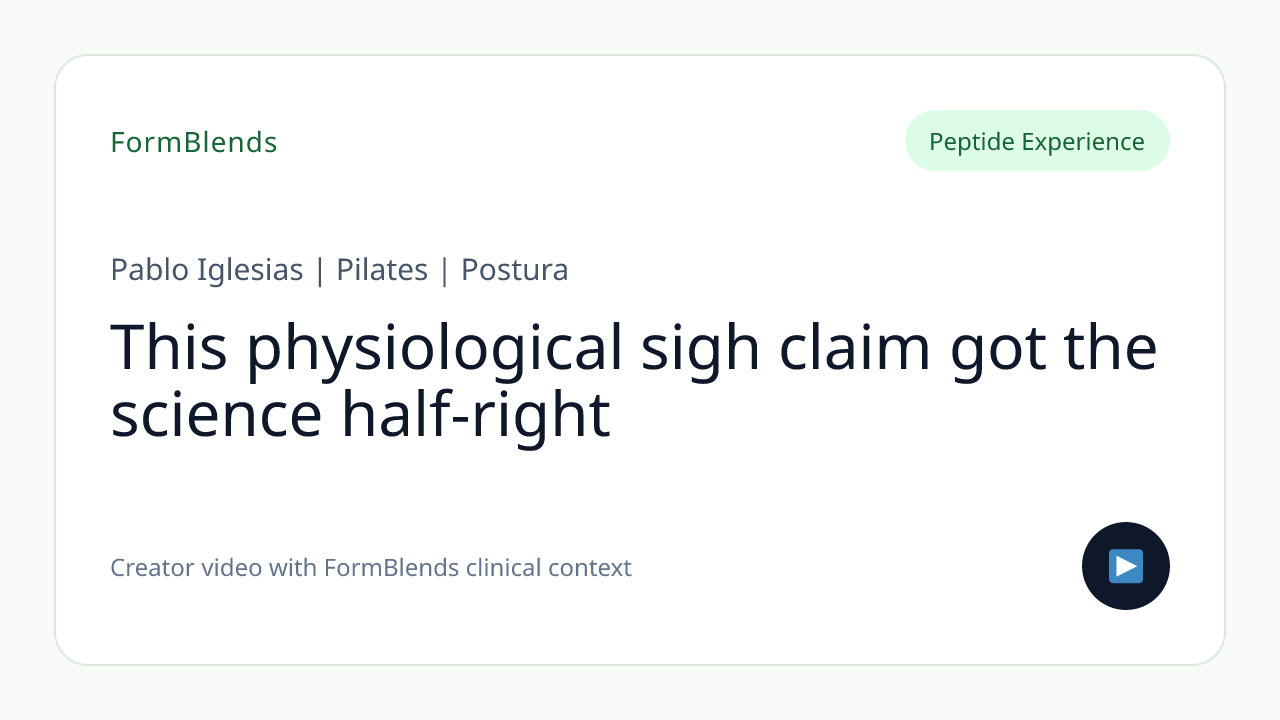 This physiological sigh claim got the science half-right