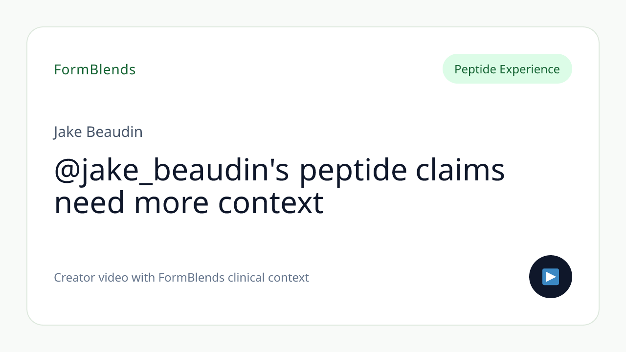 @jake_beaudin's peptide claims need more context
