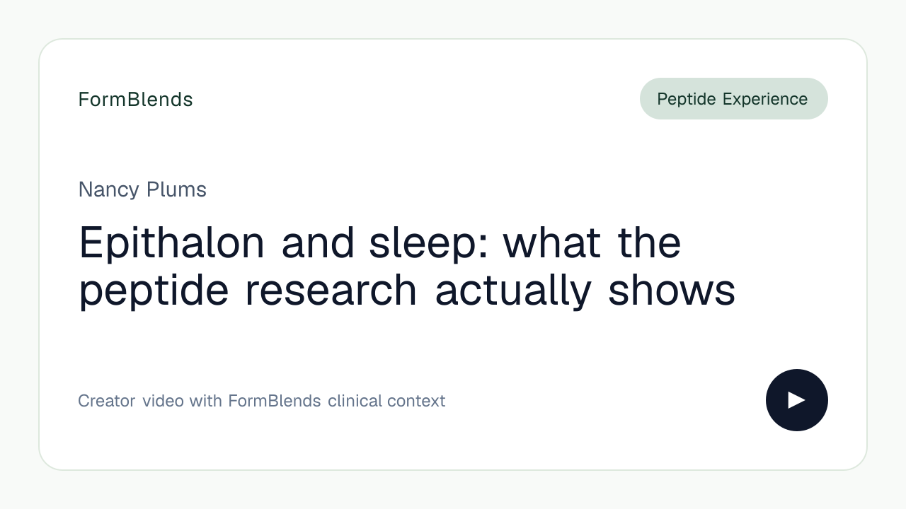epithalon study and sleep: what the peptide research actually shows by nancyplums Connective Tissue Research Net Weight:500mcg Mojo offers B12 wellness