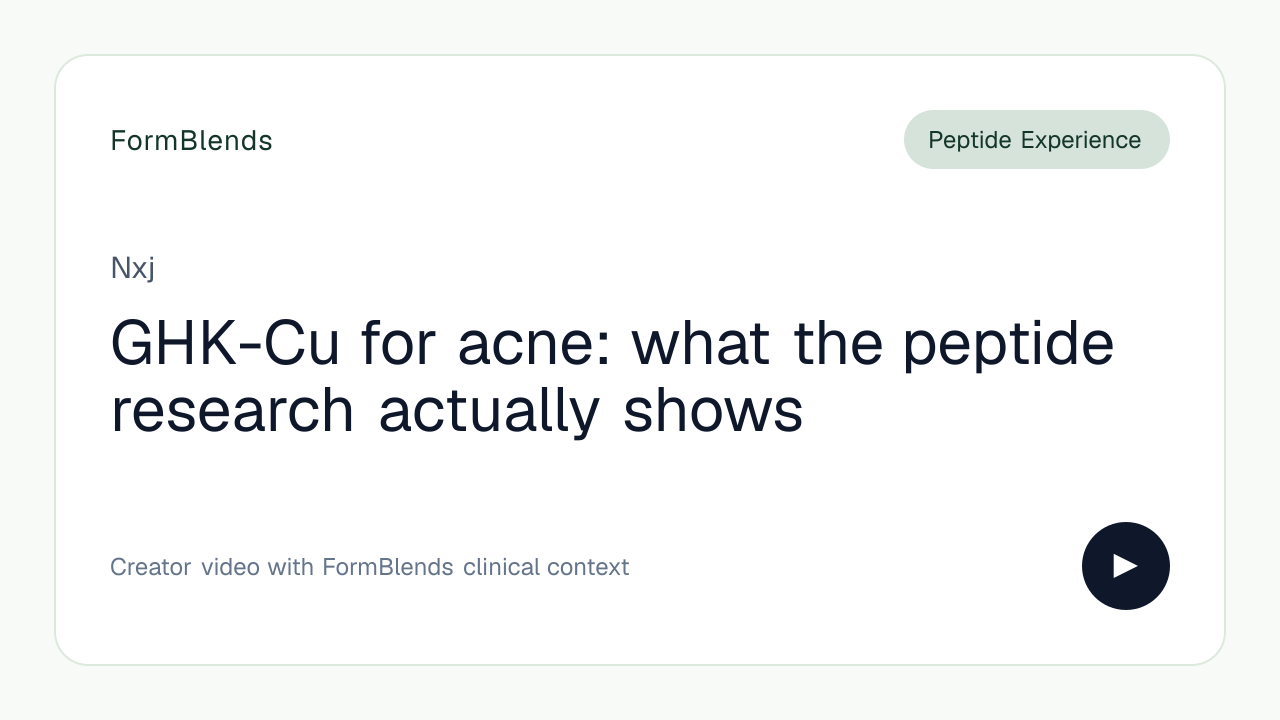 can ghk cu get rid of acne GHK-Cu for acne: what the peptide research actually shows by nxj2005 AHK-Cu 50 mg / Vitamin B12 Injection for Pets Size:90 Sublingual Tablets