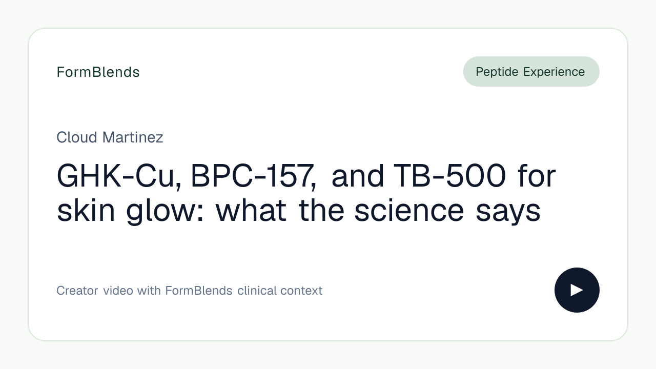 bpc-157 tb-500 glowing skin GHK-Cu, BPC-157, and for glow: what the science says by… Bacteriostatic Water 3ml Laboratory More Energy Size:Individual